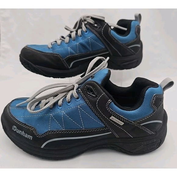 Dunham Cloud Plus Shoes Men's 7 Hydroguard Hiking Waterproof Blue/Black - Picture 2 of 10